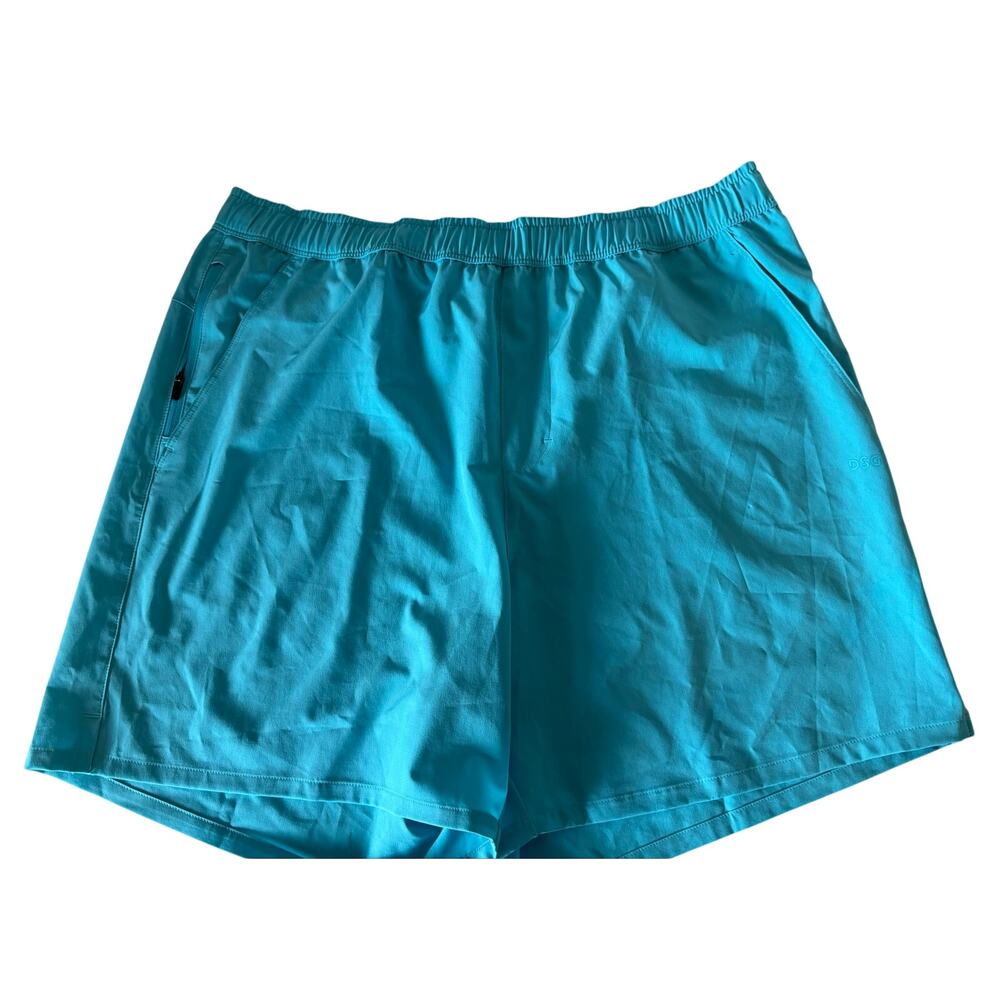 DSG men's agility shorts size large in blue spray NWT